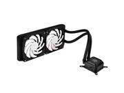 SILVERSTONE Tundra TD02 Slim Durable High Performance All In One Liquid CPU Cooler with Dual Adjustable 120mm 4 Pin PWM Fans for Small PC Builds