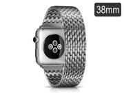 Armor Steel Watchband Series With Stainless Steel Adapter for Apple Watch 38 mm Silver