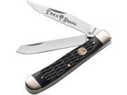 Boker 110733 KNIFE TS TRAPPER JIGGED BLACK BONE