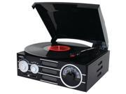 JENSEN JTA300 3 Speed Stereo Turntable with AM FM Stereo Radio