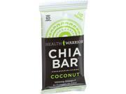 Health Warrior Chia Bar Coconut .88 oz Bars Pack of 15