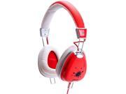 FUNKY Series Lightweight Headphones w inline Mic Works w iPhone RED
