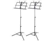 2 Pack Folding Sheet Music Stand Score Note Holder Mount Tripod Carrying Gig Bag
