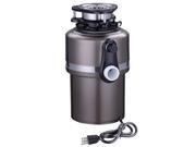 3 4 Horsepower Garbage Disposal Continuous Feed Restaurant Home Kitchen Food Waste 4200 RPM Black