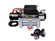 10000 Ib Recovery Winch Wired Remote Electric 5.5 Towing Mount for Truck Trailer