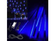 Brightest 80x3cm 480LEDs 30W SMD3528 Meteor Light Blue Tube Power Cord Adapter