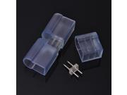 10pcs Splice Connector for LED Neon Tube Rope Light w Pin 2 Wire Accessories PVC