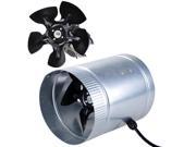 6 Inline Duct Fan 260CFM Booster Exhaust Blower Aluminum Blade Air Cooling Vent