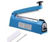 8 200mm Impulse Manual Hand Sealer Heat Sealing Machine Poly Tubing Plastic Bag