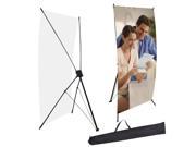 2 Pack 24 x63 X Banner Stand w Bag Tripod Trade Show Sign Display