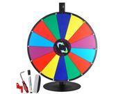 24 Tabletop Color Dry Erase Prize Wheel Stand Fortune Spinning Game Tradeshow