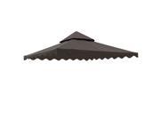 10 x10 Gazebo Patio Canopy Replacement Top 2 Tier Cover w Scalloped Valance UV30 200g sqm