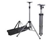 2x Heavy duty Tripod Speaker Stands w Carrying Bag Adjustable Height Stage Light