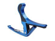 Quick Change Tune Clamp Trigger Capo For Acoustic Electric Classical Guitar Blue
