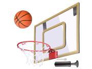 Mini Basketball Hoop Over The Door Wall Indoor Outdoor with Ball and Pump for Kids XL