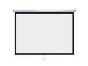 Instahibit™ 72 4 3 57 x 43 Manual Pull Down Wall Mount Projection Projector Screen White