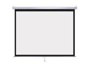 Instahibit™ 120 4 3 96 x 72 Manual Pull Down Wall Mount Projection Screen White