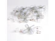 DELight™ 10pcs 1 2 X Type PVC Splice Connectors 2 Wire Accessories for LED Rope Light