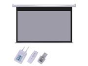 100 16 9 Grey Material Foldable Electric Motorized Projector Screen Remote HD