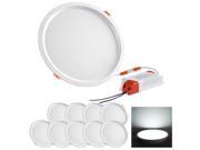 30W 8.9 In. Upgraded LED Recessed Round Ceiling Light Panel Cool White Driver Pack of 10