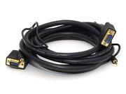 10ft Super VGA HD15 M M CL2 Rated Cable w Stereo Audio and Triple Shielding Gold Plated