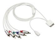 4ft Component AV Cable for Apple all 30 pin iPhone iPad and iPod