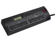 7 Outlet Power Surge Protector w Dual Timer Controller Zones 2 USB Port 2100 Joules Plastic w 4ft Cord