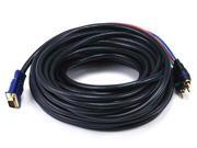 50ft VGA to 3 RCA Component Video Cable HD15 3 RCA
