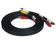 RCA Coaxial Composite Video and Stereo Audio Cable 10ft