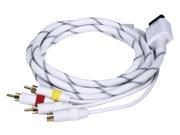 AV Cable w Composite Yellow RCA S Video and Stereo Audio Red White for Wii Wii U Net Jacket and Gold Plated