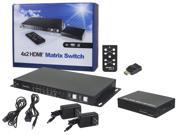 Monoprice HDBaseT 4x2 HDMI Matrix Switch and Receiver