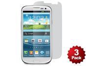 Monoprice Screen Protector 3 Pack w Cleaning Cloth for Samsung Galaxy S III Transparent Finish