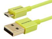 Monoprice Premium USB to Micro USB Charge Sync Cable 0.5ft Green