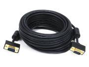 35ft Ultra Slim SVGA Super VGA 30 32AWG M M Monitor Cable w ferrites Gold Plated Connector