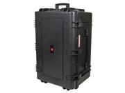 Monoprice Weatherproof Hard Case with Wheels and Customizable Foam 33 x 22 x 17