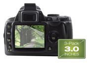 Digital Camera Screen Protector 3 pack 3.0 Inches