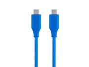 Monoprice Palette Series 2.0 USB C to USB C 3ft Blue