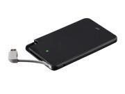 Monoprice Emergency Series Portable Cell Phone Charger with USB Micro B 2500mAh Power Bank Black