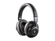 Monoprice SonicSolace Active Noise Cancelling Bluetooth Wireless Headphones Black Over Ear Headphones