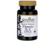 Swanson Highest Potency Vitamin D-3 5000 Iu 5,000 Iu 250 