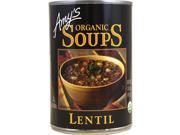 Amy's Organic Lentil Soup, 14.5-Ounce Cans (Pack of 12)