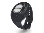 Multi Function Digital LED Sports Training Watch with GPS Navigation Black Color