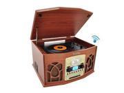 Bluetooth Retro Vintage Classic Style Turntable Vinyl Record Player with Vinyl to MP3 Recording