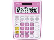 CASIO MS 10VC PK 10 Digit Calculator Pink