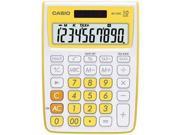 CASIO MS 10VC YW 10 Digit Calculator Yellow