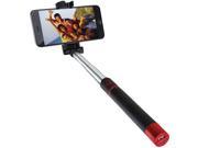 Supersonic SC 1620SBT RED Pocket Pro Selfie Action Stick with Bluetooth R ; Rechargeable Battery Red