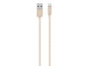 Belkin MIXIT UP 4ft Metallic Lightning to USB Cable Gold