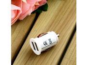 New Car Cigarette Powered Dual 2 Port USB Car Charger for iPad iPhone 4G 4S FTF