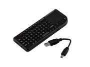 Mini Rechargeable Remote 2.4GHz Wireless Keyboard and Touchpad for Raspberry Pi