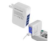2.1A 4 Ports USB Portable Home Travel Wall Charger US Plug AC Power Adapter